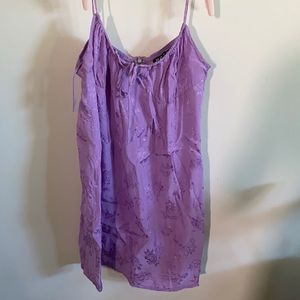 purple floral slip dress UO